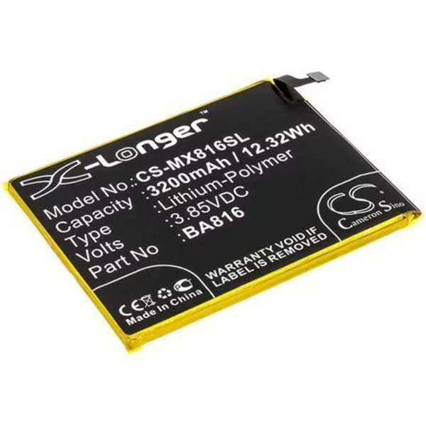 Replacement for Meizu Ba816 Battery, Ilc, Mfr#: BA816